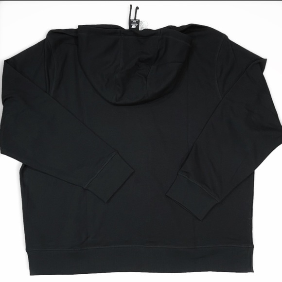 New Balance Men's Nb Essentials Stacked Logo Pullover Hoodie Black Size 3X - Picture 6 of 10